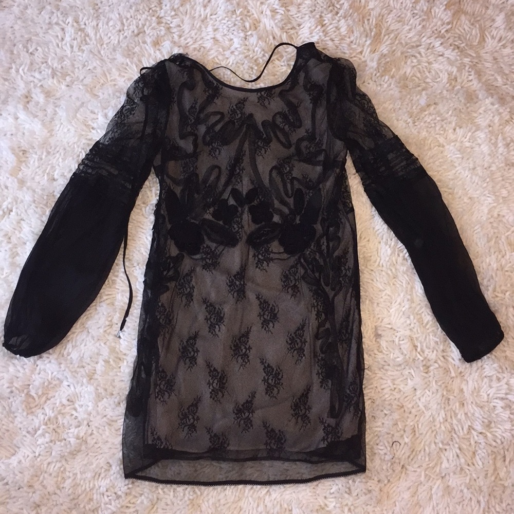NWT UO Embroidered Mesh Dress